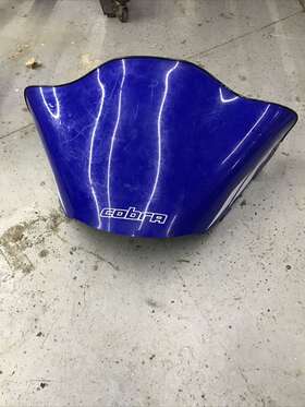479-610-63 Yamaha 20 Srx 700 1999 13 Inch Flared Blue White Graphics Windshield Cobra Csrxl-bw