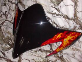 Yamaha 8gu-k72a0-00 New Snowmoile 8gu-k72a0-0o Oem Windshield Low Black Out Fireball
