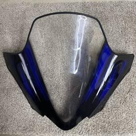 Sma-8gc96-bb Yamaha Phazer Snowmobile Windshield Blue Black Replacement Part