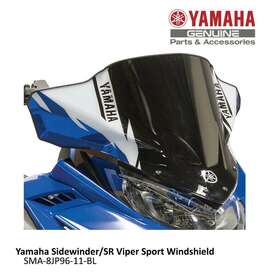 Sma-8jp96-11-bl Yamaha Sma-8jp96-11-bk Sidewinder Sr Viper Low Sport Windshield Blue