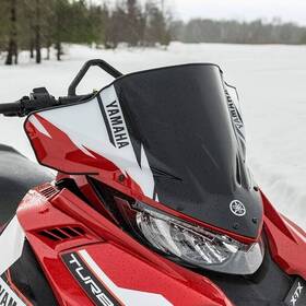 Sma-8jp96-11-rd Yamaha Sidewinder Sr Viper Srx Snowmobile Low Sport Red Graphic Windshield