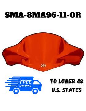 Sma-8ma96-11-or Yamaha Sidewinder Viper Snowmobile Sport Low Orange Windshield Sma-8ma96-11-or Yamaha Sidewinder Viper Snowmobile Sport Low Orange Windshield
