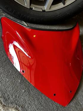 Sma-8my96-11-rd Yamaha Sidewinder Sr Viper Low Sport Windshield Red