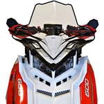 Powermadd By Cobra Clear W/black Fade 18.5" Mid Windshield - 11630. Fixed Price $200.00.