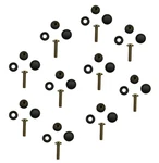 Spi Snowmobile Windshield Fastener Kit - Seals W/ Threaded Inserts Bolts & Caps. Fixed Price $24.95.