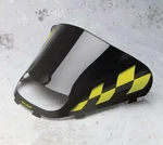 Sno Stuff Flared Windshield Med-low 13.5IN. Black With Yellow Checkers. Fixed Price $141.27.