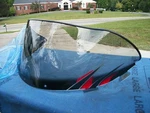 Polaris Edge Low 11" Smoked Flared Windshield With Graphics 5434988. Fixed Price $99.00.