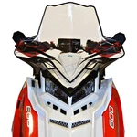 Powermadd Cobra Clear W/black Fade 20.5 In. Tall Windshield - 11640. Fixed Price $215.00.